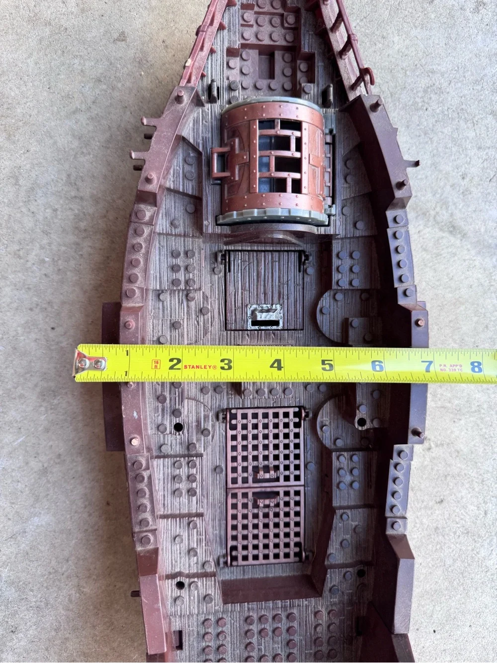 Vintage Mega Bloks Pyrates 3620 Stormstalker Pirate Ship Hull Part Only Building